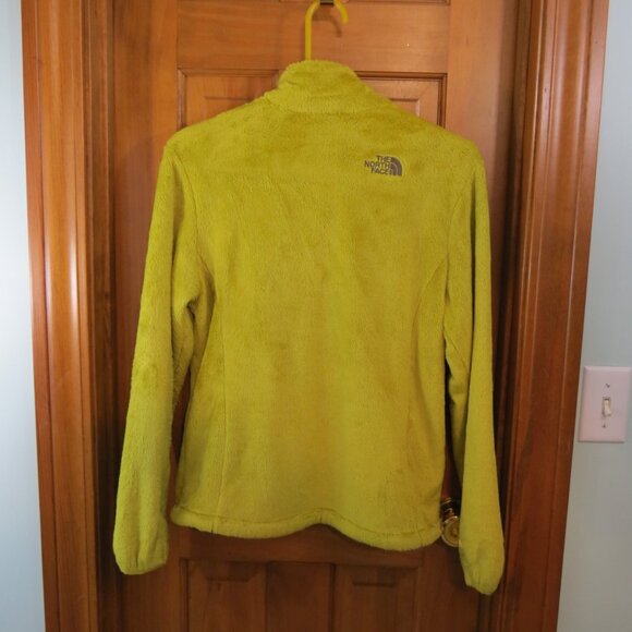 North Face Women's Fleece Jacket Chartreuse Yellow Full Zip Size Small - Picture 5 of 9